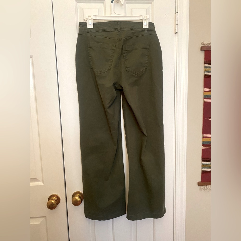 Old Navy Green Extra High-Rise Wide Leg Pants